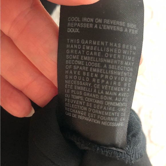 NEW ALL SAINTS Beaded Embroidered Pencil Skirt Exquisite 4 XS 24 - 24.5" Waist - Picture 5 of 13